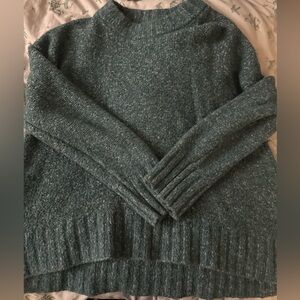 Old Navy teal heather sweater with flowy bottom